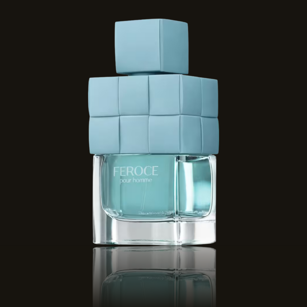 Fragrance World Feroce Pour Homme parfumeprøve i mørk flakon – Mandedufte.dk