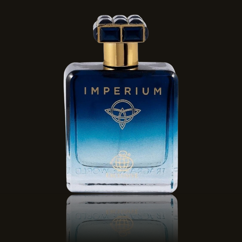 Fragrance World Imperium parfumeprøve i mørk flakon – Mandedufte.dk
