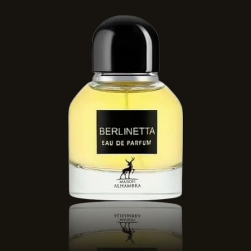 Maison Alhambra Berlinetta parfumeprøve i mørk flakon – Mandedufte.dk