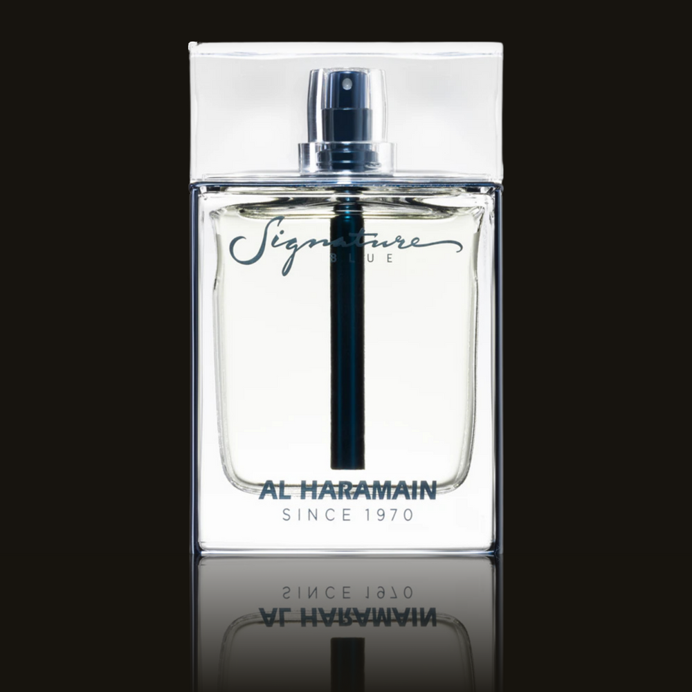 Al Haramain Signature Blue EDP parfumeprøve i mørk flakon – Mandedufte.dk