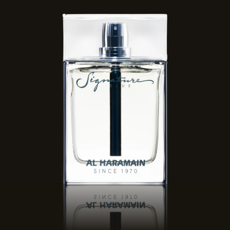 Al Haramain Signature Blue EDP parfumeprøve i mørk flakon – Mandedufte.dk