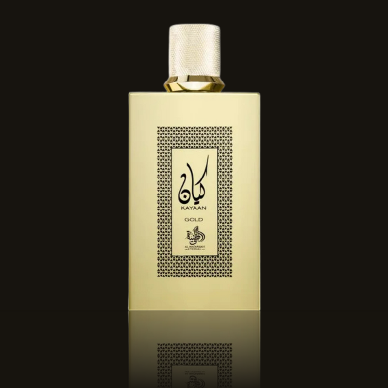 Al Wataniah Kayaan Gold EDP parfumeprøve i mørk flakon – Mandedufte.dk