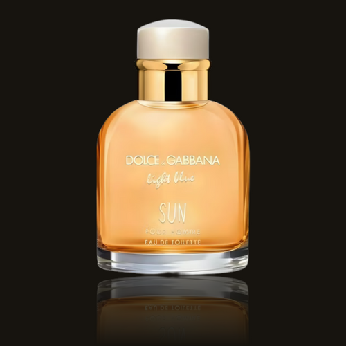 Dolce & Gabbana Light Blue Sun Pour Homme parfumeprøve i mørk flakon – Mandedufte.dk