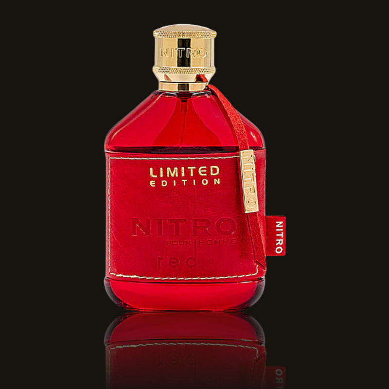 Dumont Paris Nitro Red Pour Homme parfumeprøve i mørk flakon – Mandedufte.dk