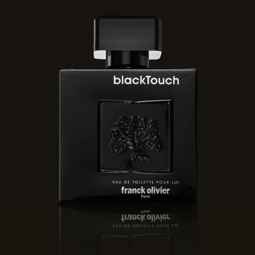 Franck Olivier Black Touch parfumeprøve i mørk flakon – Mandedufte.dk