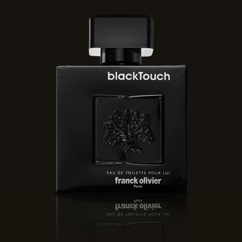 Franck Olivier Black Touch parfumeprøve i mørk flakon – Mandedufte.dk