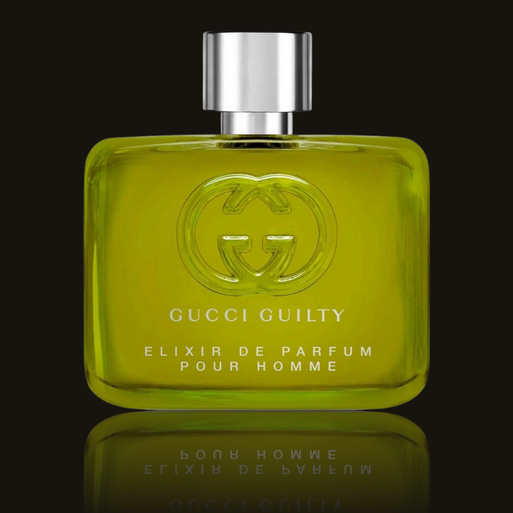 Gucci Guilty Elixir De Parfum parfumeprøve i mørk flakon – Mandedufte.dk