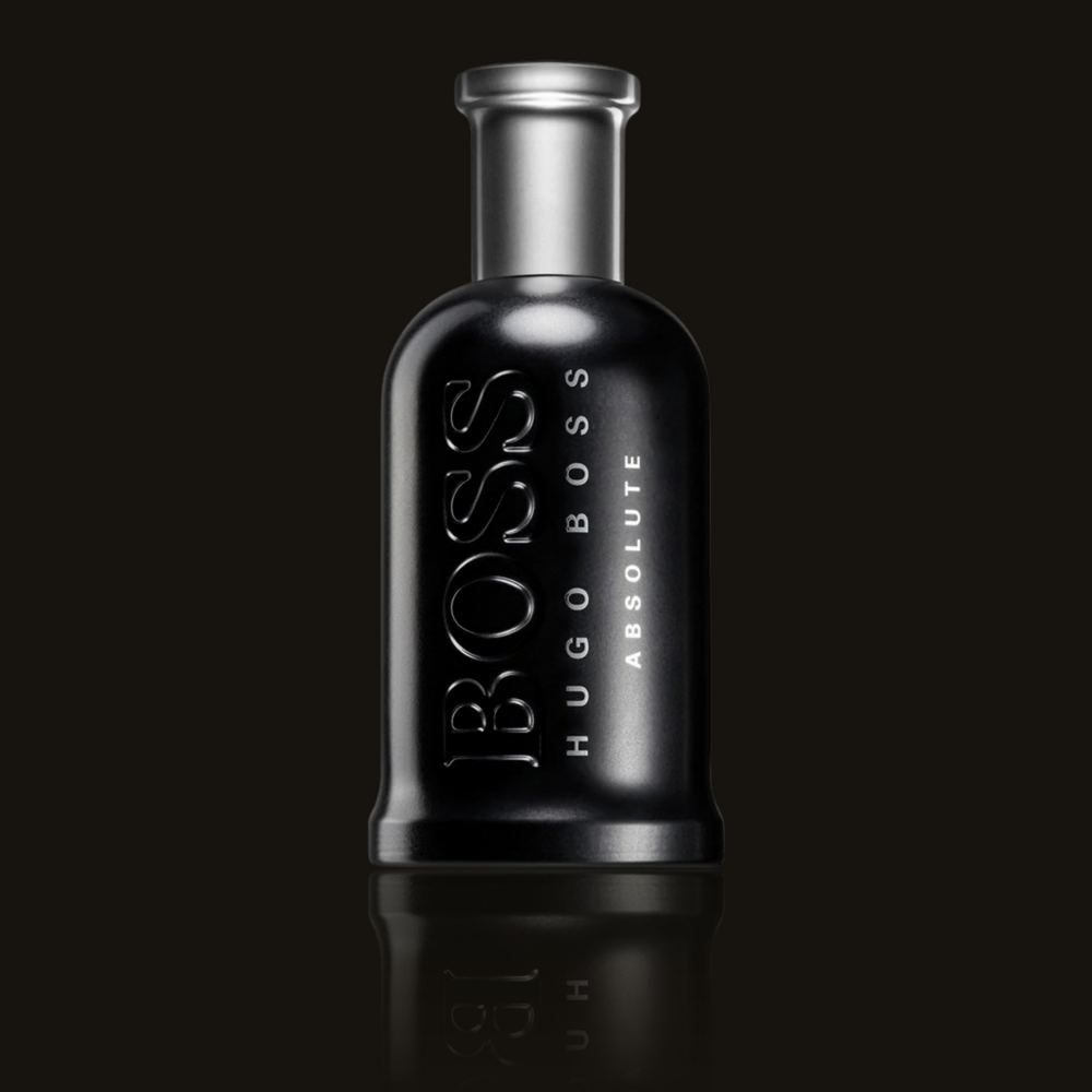Hugo Boss Absolute parfumeprøve i mørk flakon – Mandedufte.dk