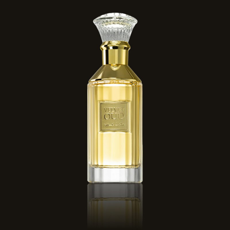 Lattafa Velvet Oud parfumeprøve i mørk flakon – Mandedufte.dk
