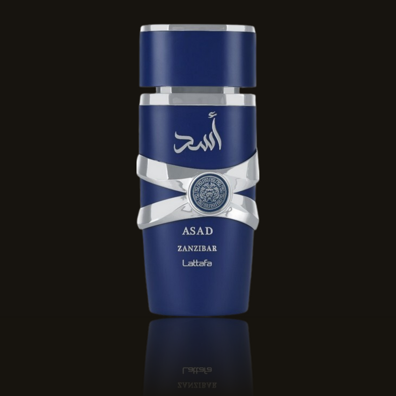 Lattafa Asad Zanzibar EDP parfumeprøve i mørk flakon – Mandedufte.dk