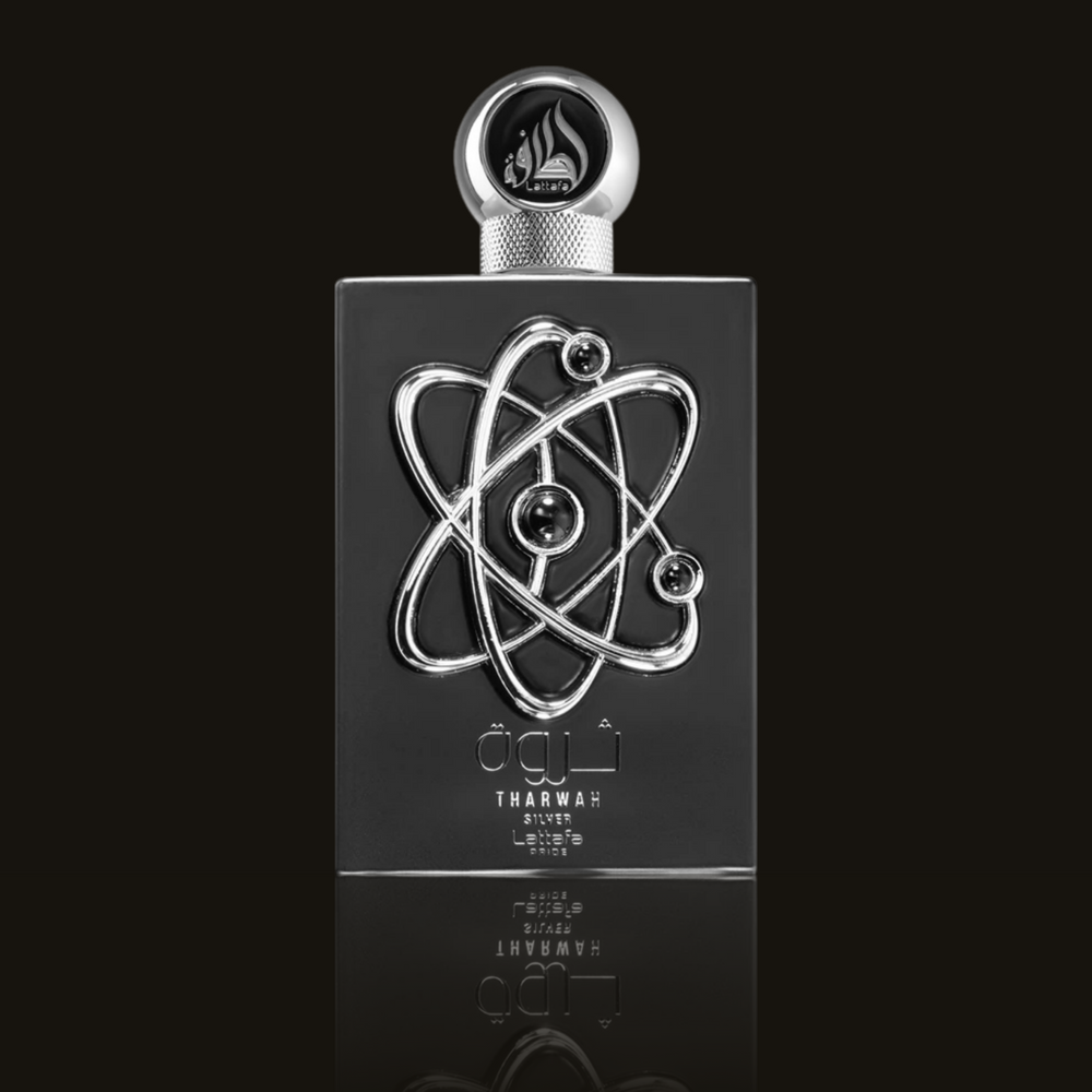 Lattafa Pride Tharwah Silver EDP parfumeprøve i mørk flakon – Mandedufte.dk