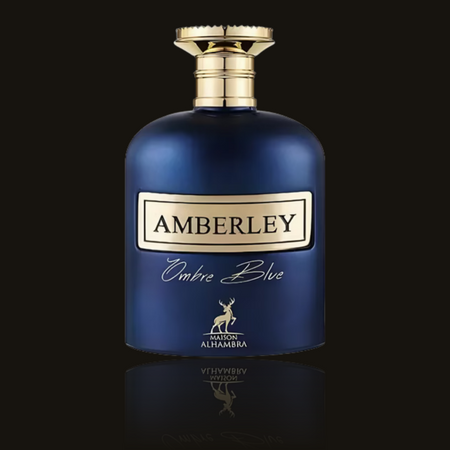 Maison Alhambra Amberley Ombré Blue parfumeprøve i mørk flakon – Mandedufte.dk