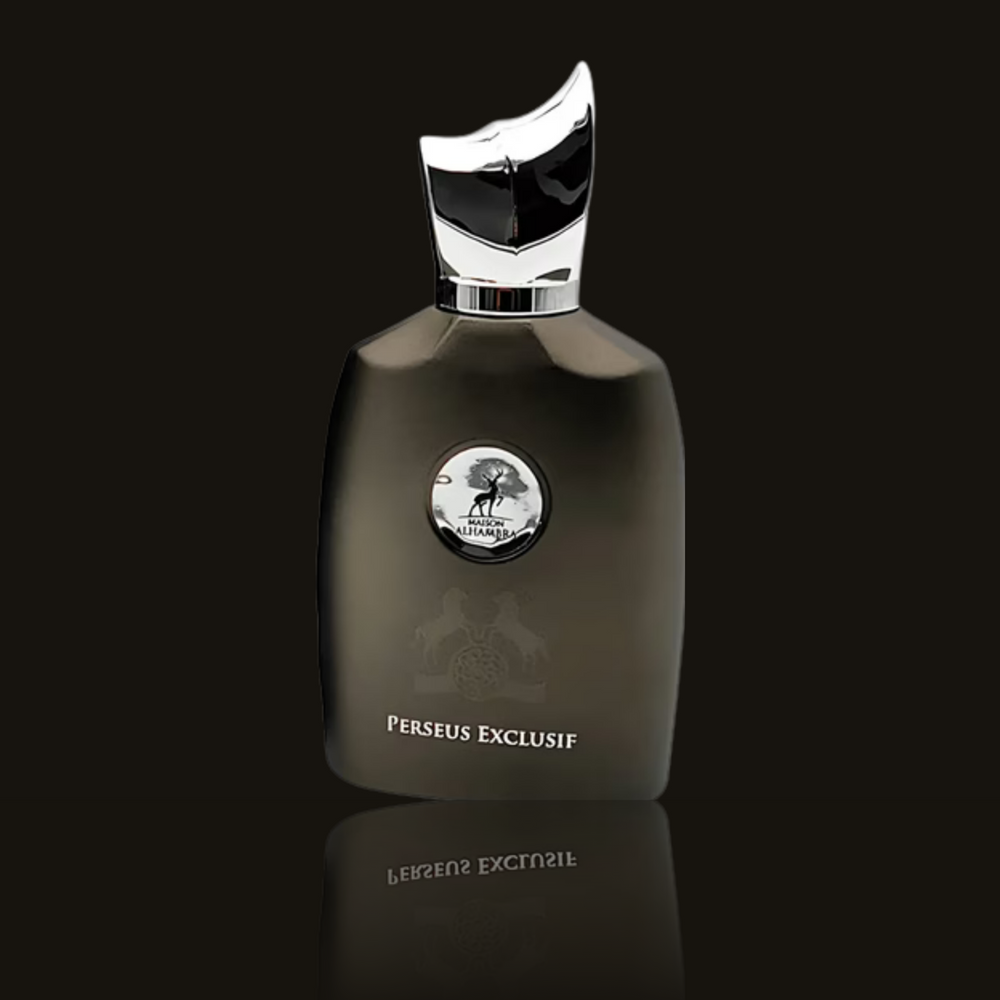 Maison Alhambra Perseus Exclusif parfumeprøve i mørk flakon – Mandedufte.dk