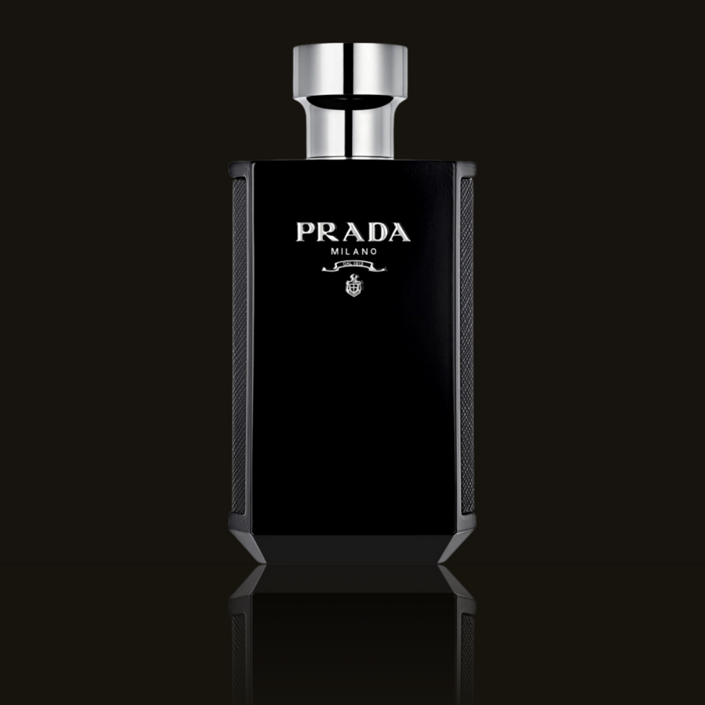Prada L'Homme Intense EDP parfumeprøve i mørk flakon – Mandedufte.dk