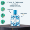 Dolce & gabbana light blue capri in love