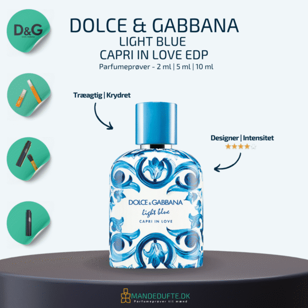 Dolce & gabbana light blue capri in love