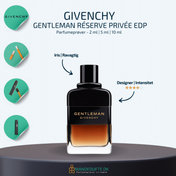 Mandedufte, parfumeprøve, Givenchy Gentleman Réserve Privée